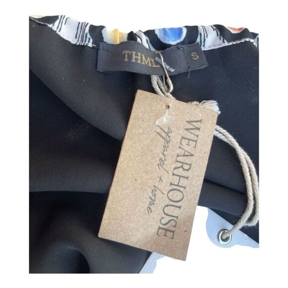 THML Multicolor Circles Sleeveless Blouse Size Small NWT - Picture 5 of 5